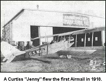 Jenny Airmail biplane