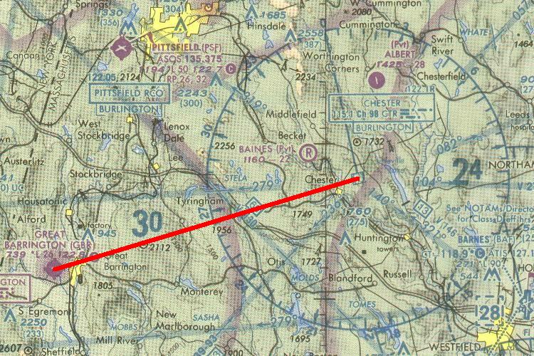 Great Barrington to Chester VOR
